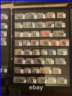 Malaya States With Tigers Mint And Used Stamps In 12 Stock Pages Lot M16