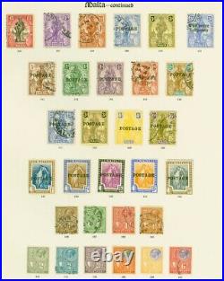 Malta 1860-1935 Fine Mint & Used Stamp Collection on Imperial Pages