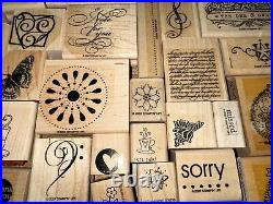 Massive Lot Of 200+ Rubber Stamps Stampin Up Brand