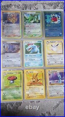 Massive Pokemon Card Collection Lot Binder TOPPS HOLOs WOTC Vintage 1st editions