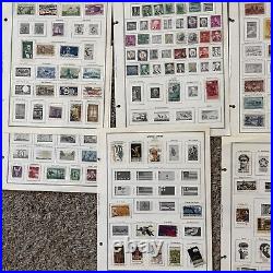 Massive U. S. Stamps Lot On Over 20 Album Pages History Descriptions On Back #44