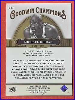 Michael Jordan 2020 Upper Deck Goodwin Champions GB-1 Orange /99 Mint+ Rare SSP
