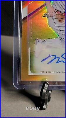 Mike Trout 2021 Topps Chrome Update Asg Gold Autograph Serial #15 /50 Auto Mint
