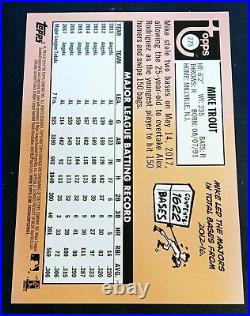 Mike Trout ULTRA RARE SSP #/10 Topps Heritage ACTION Variation GOLD Jumbo MINT