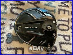 Mint! TOUR ISSUE! Callaway Rogue Sub Zero 9 Driver -HEAD ONLY- RH TC Stamp