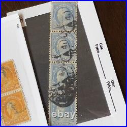 Mint Used George Washington Benjamin Franklin Us Stamps Lot In Glassines #1