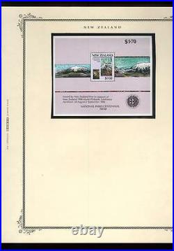 Mint & Used New Zealand Collection Scott Pages In Scott Album Cv$2336.75