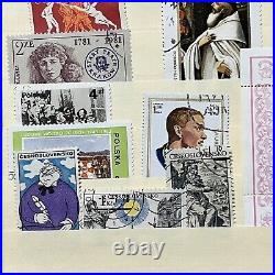 Mint, Used Worldwide Stamps Lot In Stock Page Russia, Sarawak, Qatar, Canal Zone