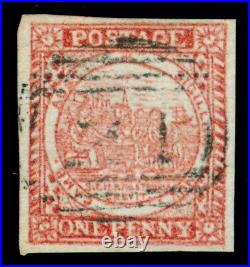 Momen New South Wales Sg #8 Dull Carmine 1850 Imperf Used Lot #60282