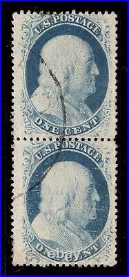 Momen Us Stamps #24 Pair Used Vf+ Lot #81197