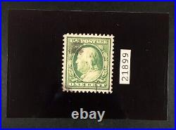 Momen Us Stamps #357 Blue Paper Used Vf+ Pse Cert Lot #86023