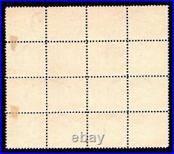 Momen Us Stamps #524 Block Of 16 Used Lot #92622