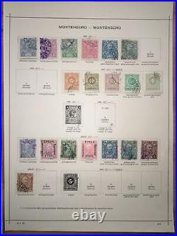 Montenegro Stamp Collection 1800's onwards 368 stamps, mint, used, overprints