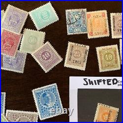 Montenegro Stamps Lot Mint, Used, Overprints, And Shift Errors