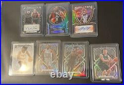 NBA Mint Obsidian Card Lot! 2 Autos, 2 RC, 3 Serial Numbered /3, /49, /75 Read