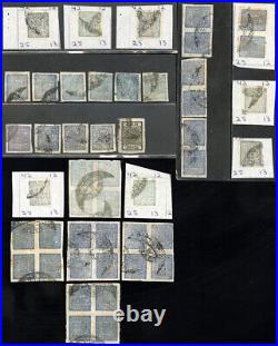 Nepal Stamps Used Lot Of 46 Early Unsearched Many Multiples