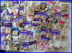 New & Used Huge Lot of 1000+ Wood Rubber Stamp Collection wooden
