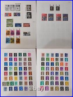 Nice GB Victoria, Evii, Gv, Eviii, Gvi, Qeii To 1991 Mint + Used Stamps In Album