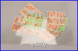 Older Japan Dealer Stock Lot 1000s of Stamps Used Singles & Blocks in Glassines