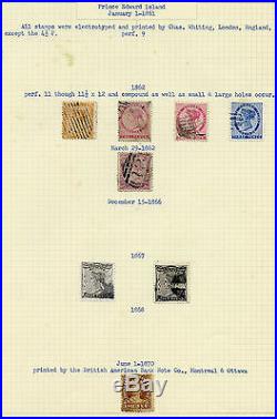 PEI Mint and Used Pence/Cents collection, 1861-1872 issues, fancy cancels CV$745