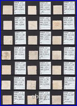 PJ's Clearance -midwestpj personal collection-#114 page lot of fancy cancels