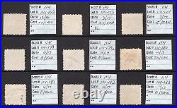 PJ's Clearance -midwestpj personal collection-#114 page lot of fancy cancels