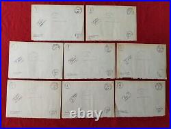 Pablo Picasso (Handmade) Lot of 8 Drawing on Old paper signed and stamped