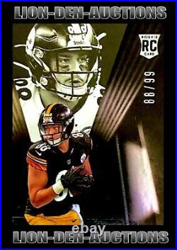 Pat Freiermuth 2021 Black Autographed Rookie Rc NFL Jersey Stamped# 88/99 1/1