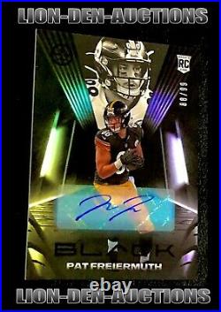 Pat Freiermuth 2021 Black Autographed Rookie Rc NFL Jersey Stamped# 88/99 1/1