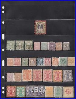 Persia Persanes Group of Mint & Used Stamps on Vario Pages withmany scarce issues