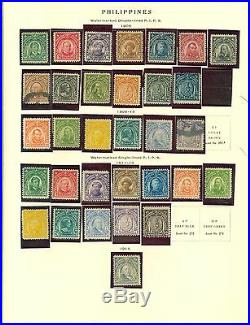 Philippines Collection on Scott Pages 1890 to 1946 Mint and Used Cat $1,617