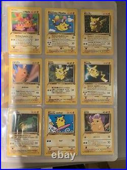 Pikachu World Collection 2000 File Pokemon Cards Birthday Gold Stamp All Mint