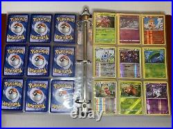 Pokemon Card Lot Binder with 291 Cards (All Holo) WOTC Vintage & Modern Damaged-NM