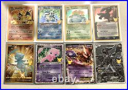 Pokémon Celebrations Rare Holo Lot-Charizard, Gold Mew, Umbreon Gold Star & More