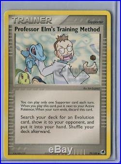 Pokemon Professor Elm's Training Method GHOST STAMP ERROR Misprint MINT 79/101