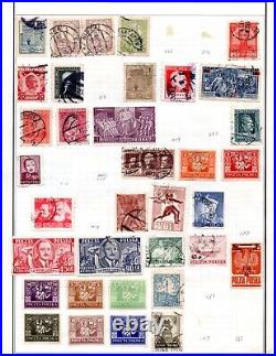 Poland 1918-1980 Large Collection Of 1100+ Stamps Mint & Used Many Complete Sets