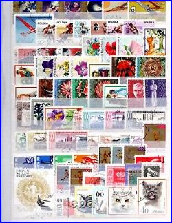 Poland 1918-1980 Large Collection Of 1100+ Stamps Mint & Used Many Complete Sets