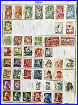 Portugal Stamps 08042024 Collection of 600+ Mint & Used on 22 Pages