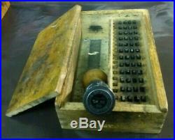 Post Office Royal Mail GPO Date Stamp Hand Stamper & Box Die Nottingham Lot B