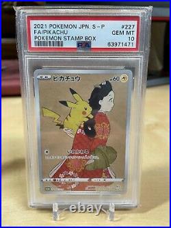 Psa 10 Pikachu 227/s-p & Cramorant 226/s-p Gem Mint Pokémon Stamp Promo Cgc Bgs