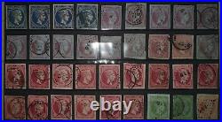 Rare 162 Stamps Lot Greece Large Hermes Head 1861-1882 High Value Collection