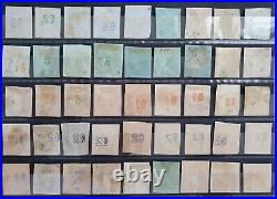 Rare 162 Stamps Lot Greece Large Hermes Head 1861-1882 High Value Collection