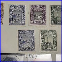 Rare 1919-1921 Turkey Cilicia Teo Overprint Mint Used Stamps Lot On Album Page