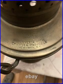 Rare Antique Universal Metal Spinning & Stamping Co. NY Brass Navy Lantern Mint