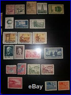 Rare China PRC Big lot Mao, Sun Yat Sen, Flag mint and used stamps 200 pcs
