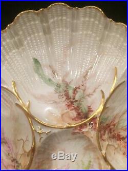 Rare Vintage Martial Redon (M R) Oyster Plate, Hand Painted, Stamped, Mint