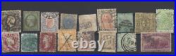 SCARCE 1800's WW STAMPS LOT MANY COUNTRIES PORTUGAL, EAST INDIA, HAMBURG, SIAM