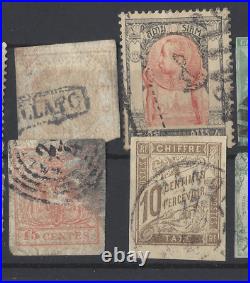 SCARCE 1800's WW STAMPS LOT MANY COUNTRIES PORTUGAL, EAST INDIA, HAMBURG, SIAM