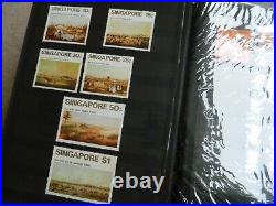 SINGAPORE 1970s STAMPS COLLECTION IN LARGE S/BOOK MINT & USED