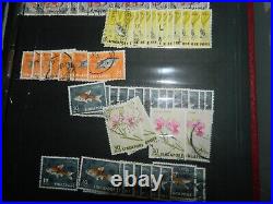 SINGAPORE 1970s STAMPS COLLECTION IN LARGE S/BOOK MINT & USED